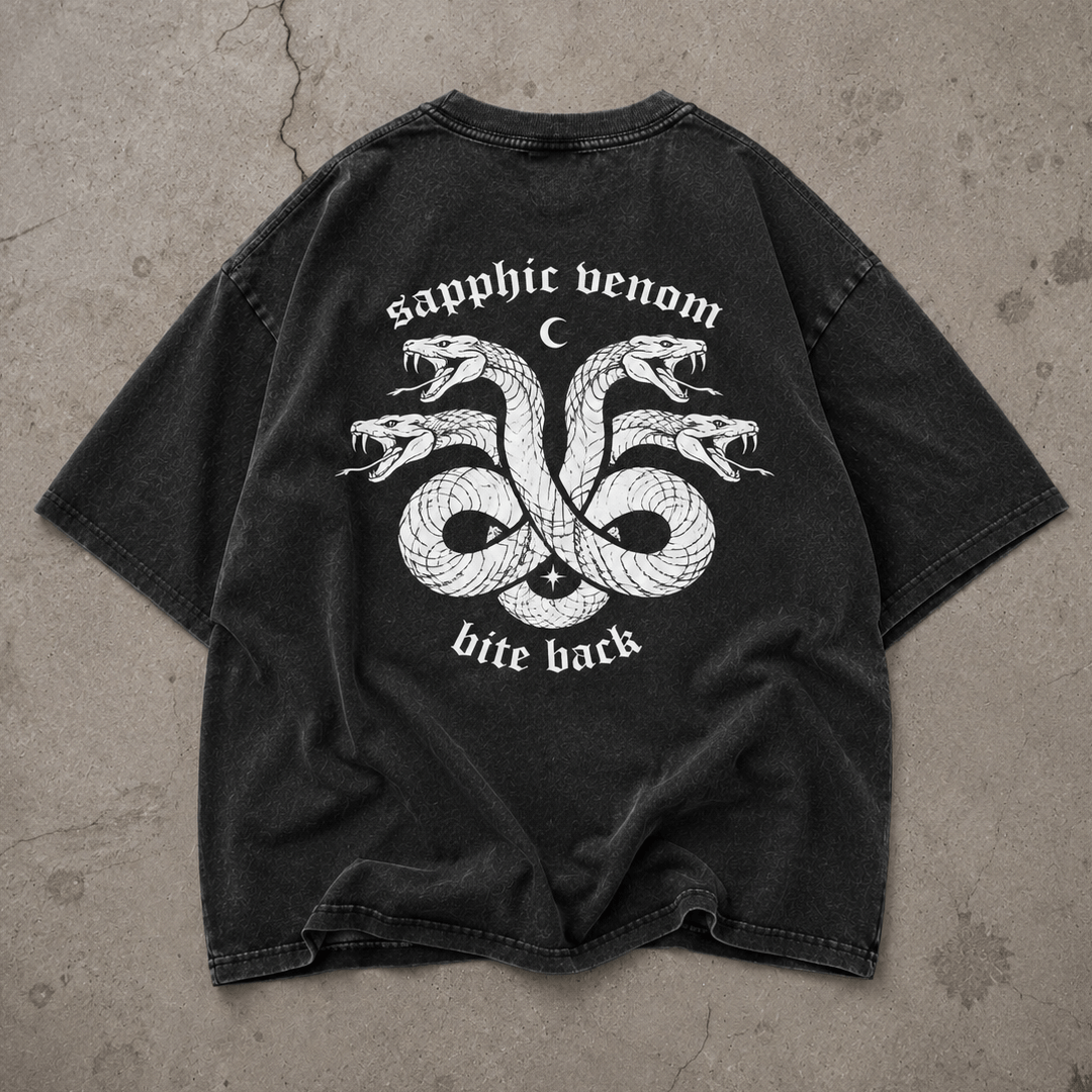sapphic venom Premium Oversized Tee ~ GAYSBIE