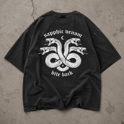 sapphic venom Premium Oversized Tee ~ GAYSBIE