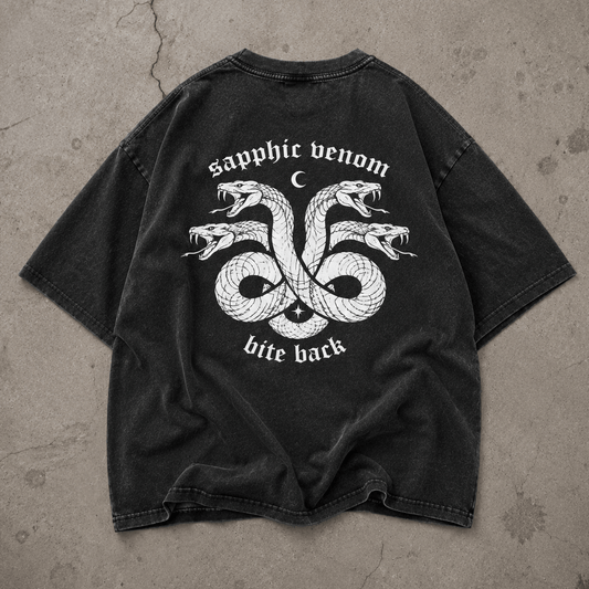 sapphic venom Premium Oversized Tee ~ GAYSBIE