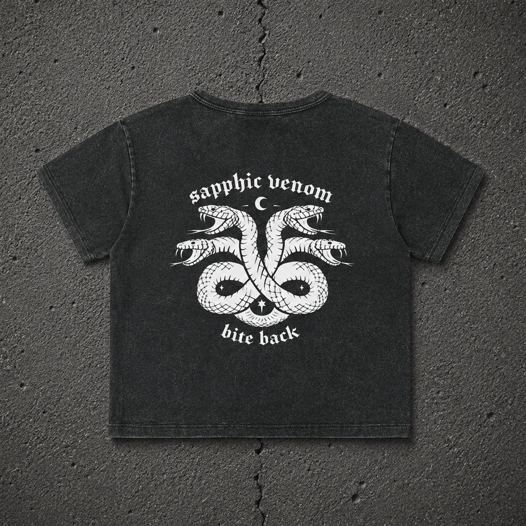 sapphic venom Fitted Wash Crop ~ GAYSBIE