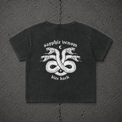 sapphic venom Fitted Wash Crop ~ GAYSBIE