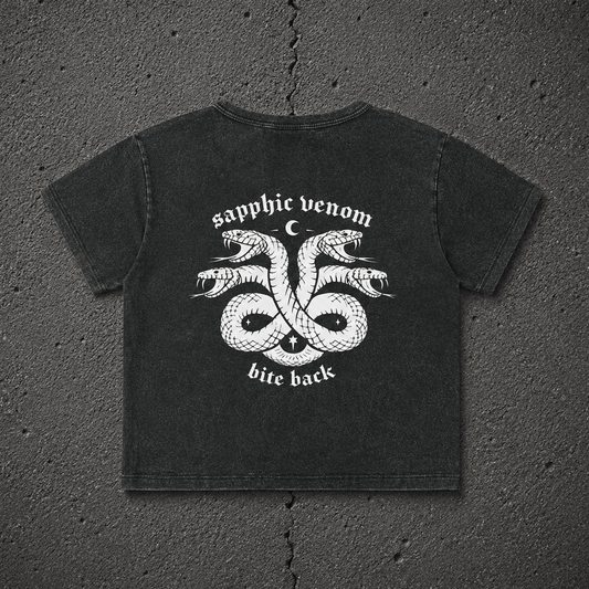 sapphic venom Fitted Wash Crop ~ GAYSBIE