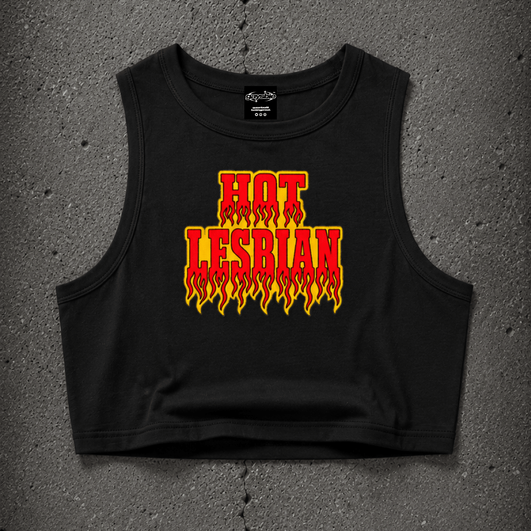 HOT LESBIAN Crop Tank ~ GAYSBIE