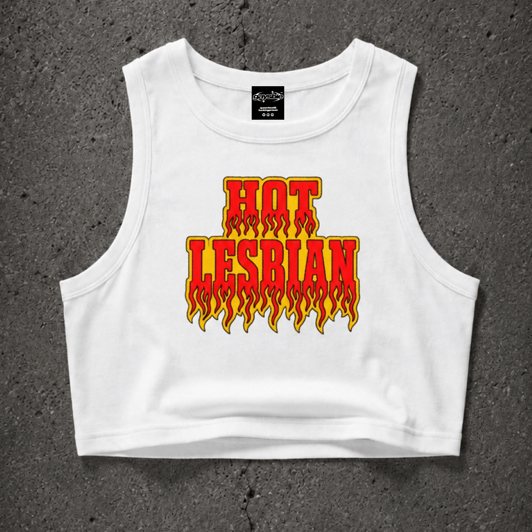 HOT LESBIAN Crop Tank ~ GAYSBIE
