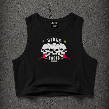 GIRLS TASTE BETTER Crop Tank ~ GAYSBIE