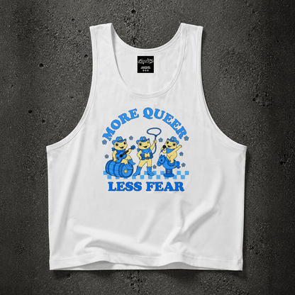 MORE QUEER LESS FEAR Unisex Loose Tank Top  Loose Tank Top ~ GAYSBIE