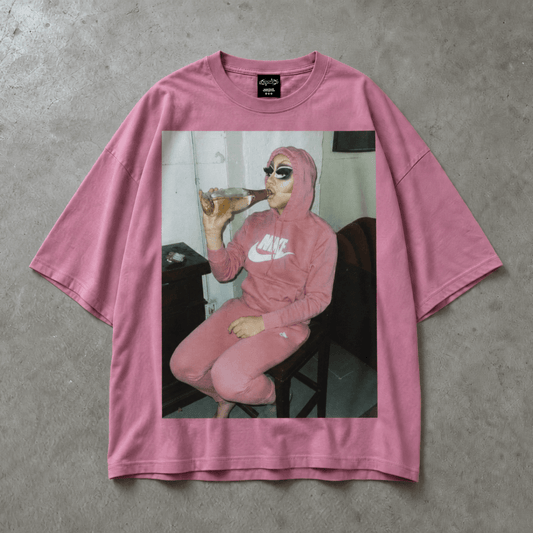 Trixie Mattel Drunk Oversize Loose Drop Shoulder Tee ~ GAYSBIE