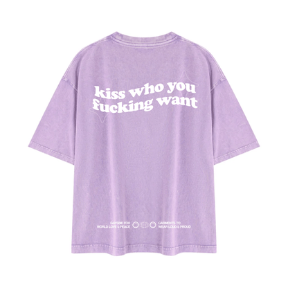 Kiss Who You Fucking Want T Shirt - Bold Queer Fashion GAYSBIE Top