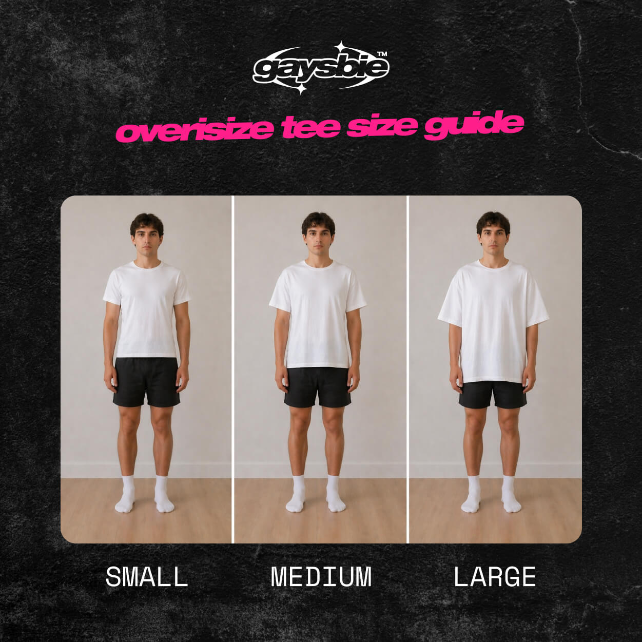 TRANS RIGHTS BEARS Oversize Signature Tee ~ GAYSBIE