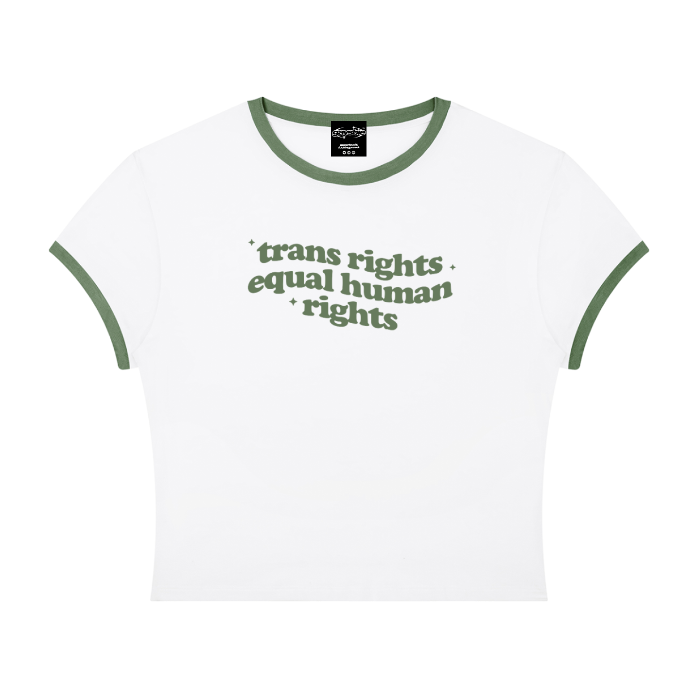 Trans Rights Are Human Rights Baby Top - Short Sleeves Top USA 2026