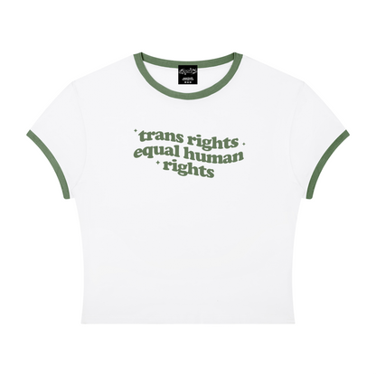 Trans Rights Are Human Rights Baby Top - Short Sleeves Top USA 2026