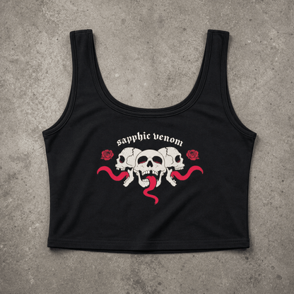 sapphic venom goth Strap Crop Tank ~ GAYSBIE