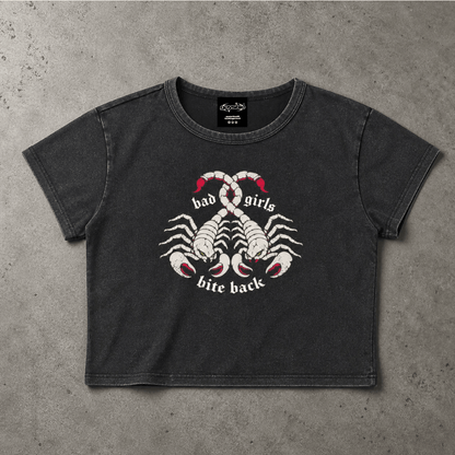 bad girls bite back goth Wash Crop ~ GAYSBIE