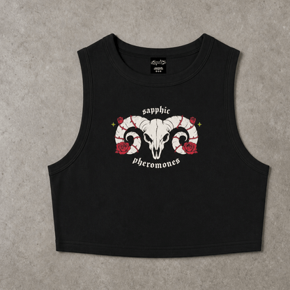sapphic pheromones goth Crop Tank ~ GAYSBIE