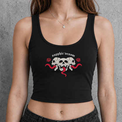 sapphic venom goth Strap Crop Tank ~ GAYSBIE