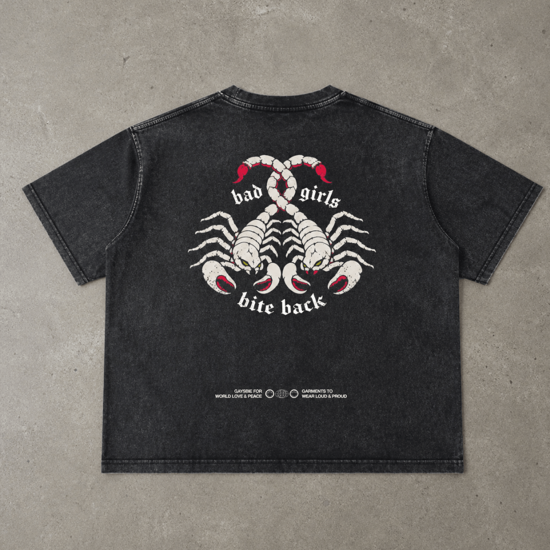 bad girls bite back goth Tee ~ GAYSBIE