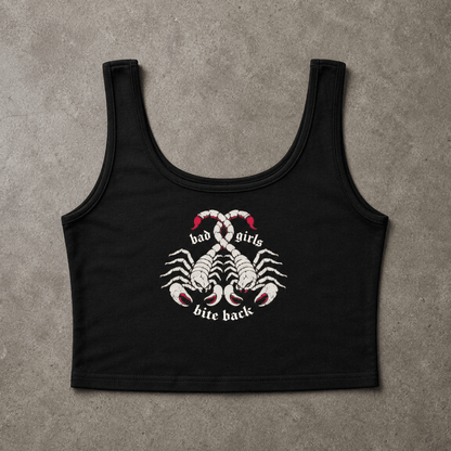 bad girls bite back Strap Crop Tank ~ GAYSBIE