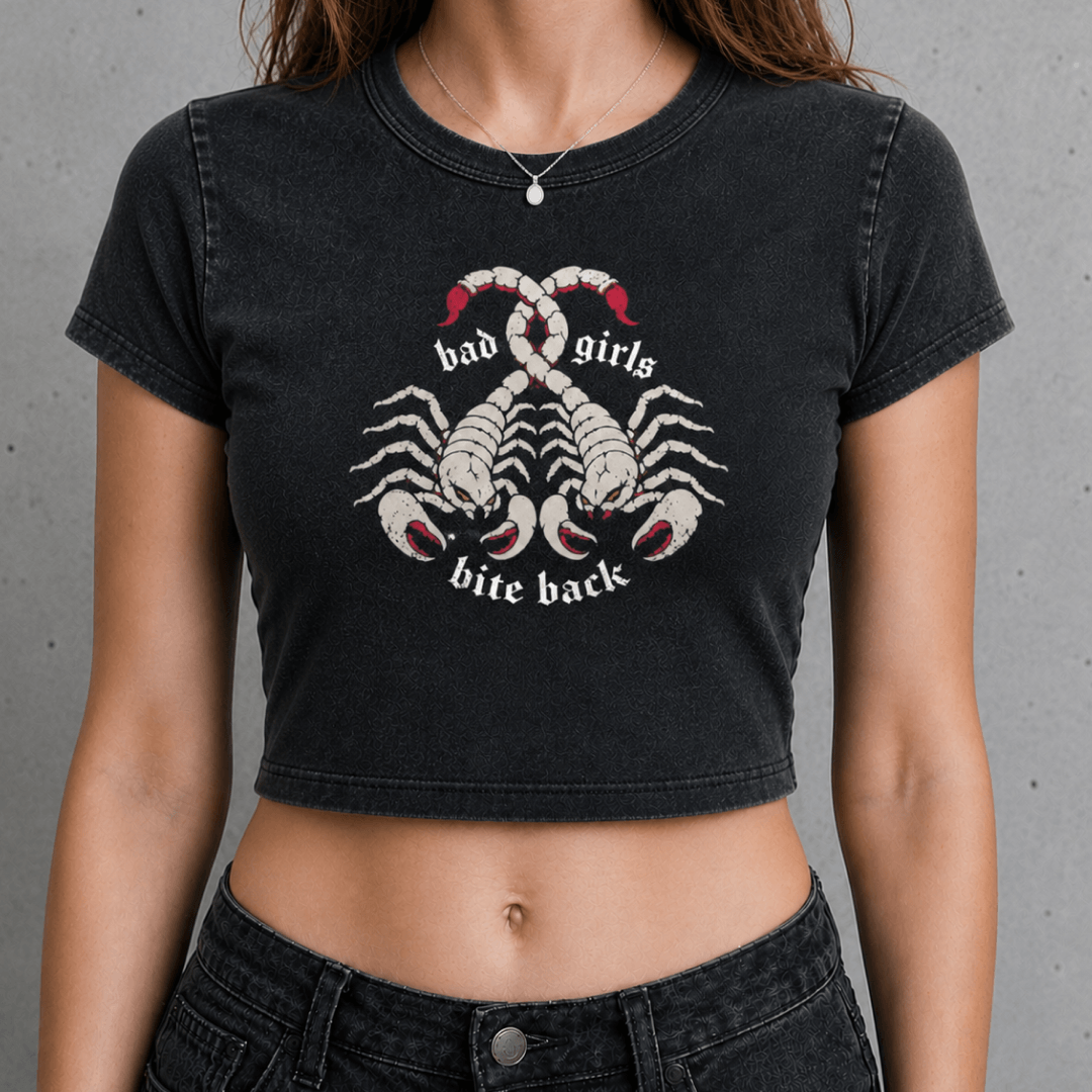 bad girls bite back goth Wash Crop ~ GAYSBIE