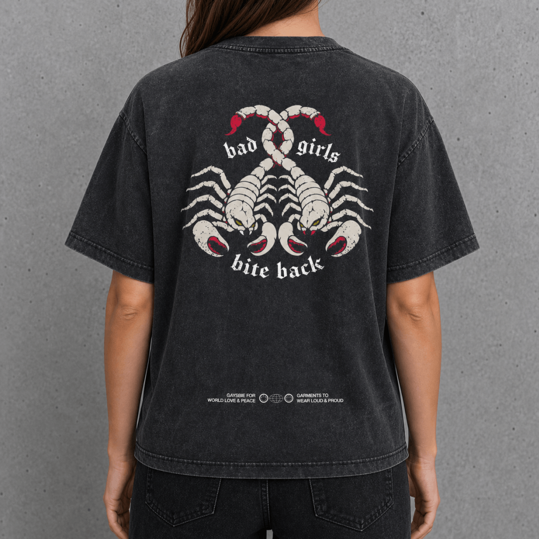 bad girls bite back goth Tee ~ GAYSBIE