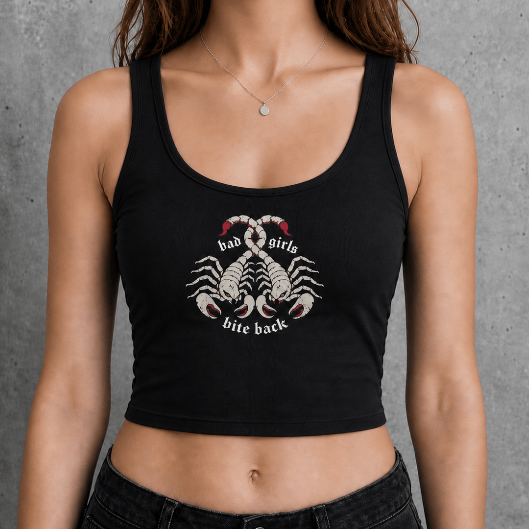 bad girls bite back Strap Crop Tank ~ GAYSBIE