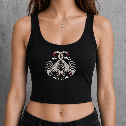 bad girls bite back Strap Crop Tank ~ GAYSBIE