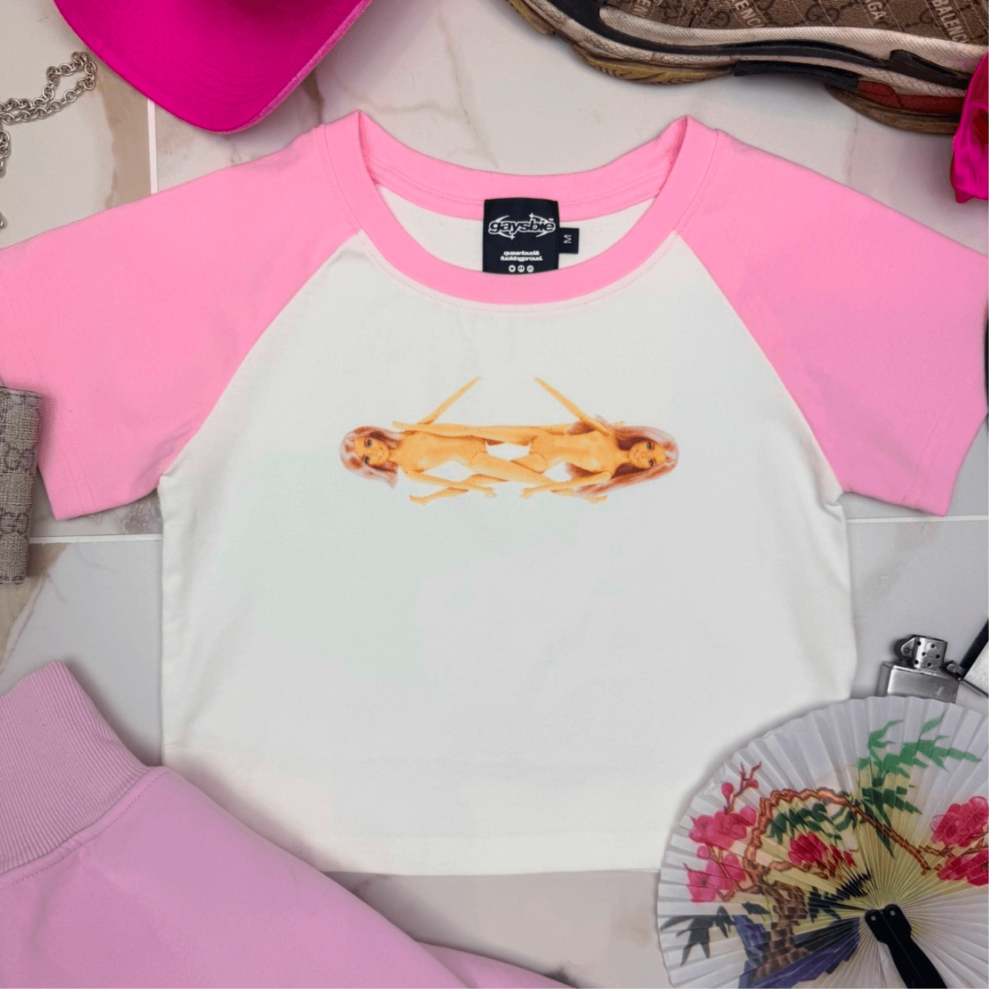 Lesbian Barbies Dual Panel Baby Tee ~ GAYSBIE