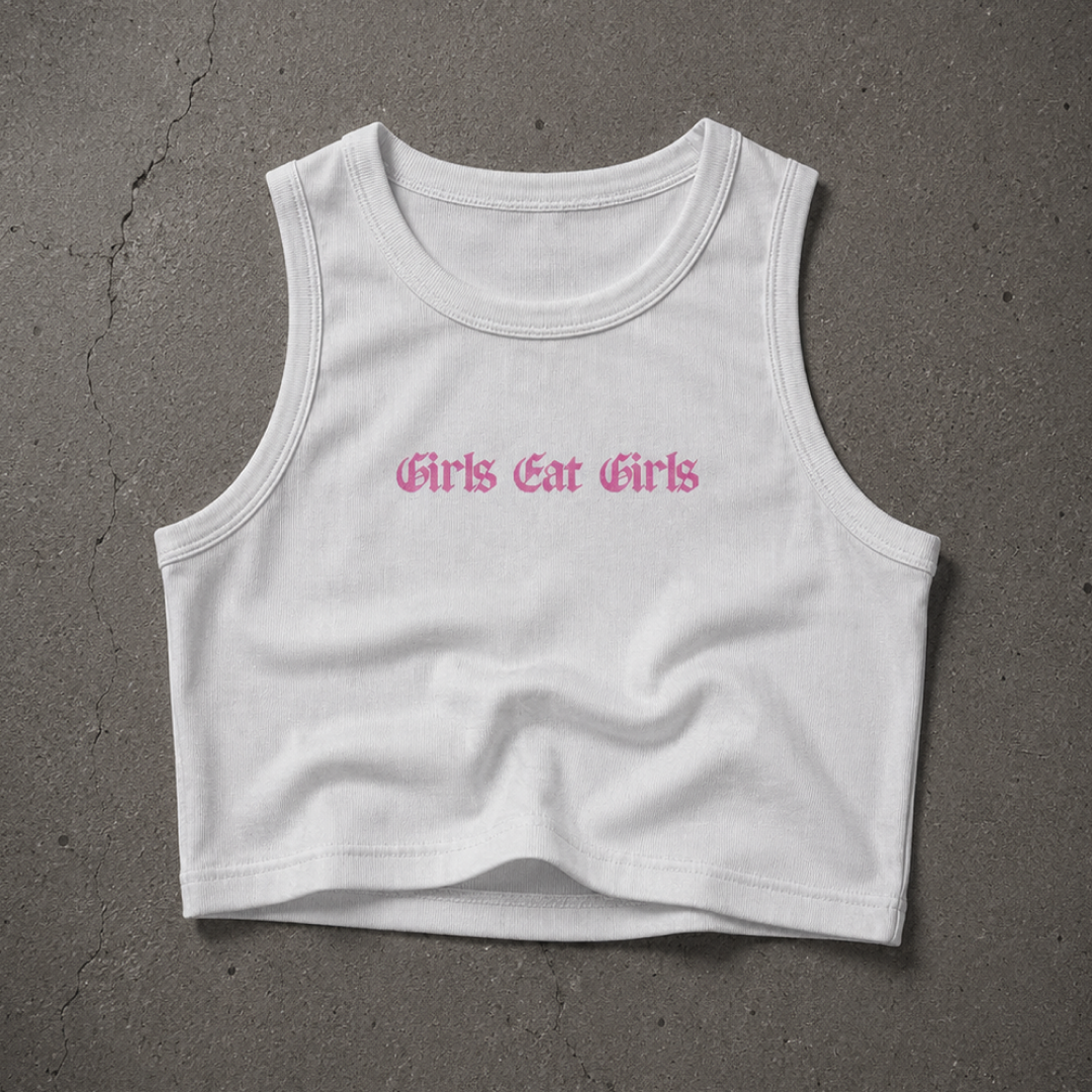 GIRLS EAT GIRLS Crop Tank ~ GAYSBIE
