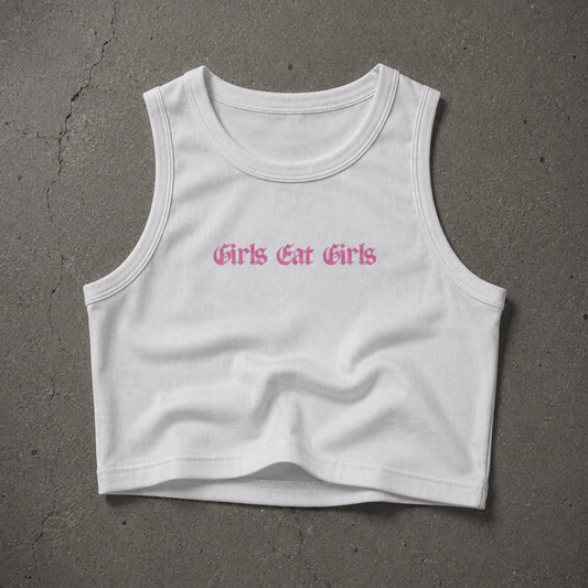 GIRLS EAT GIRLS Crop Tank ~ GAYSBIE