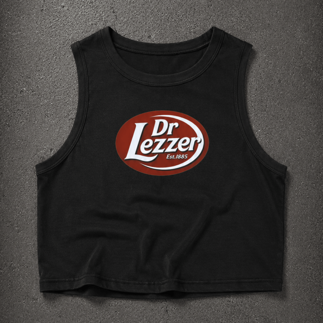 Dr Lezzer - Dr Pepper Lesbian Crop Tank ~ GAYSBIE