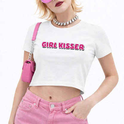 GIRL KISSER Baby Tee ~ GAYSBIE