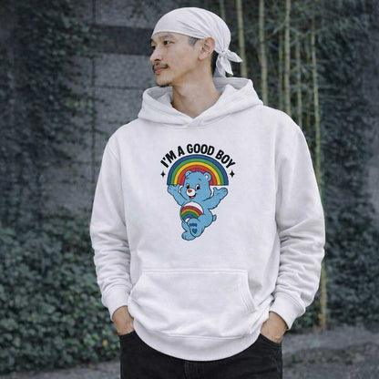 I'M A GOOD BOY BEAR Heavy Fleece Hoodie ~ GAYSBIE