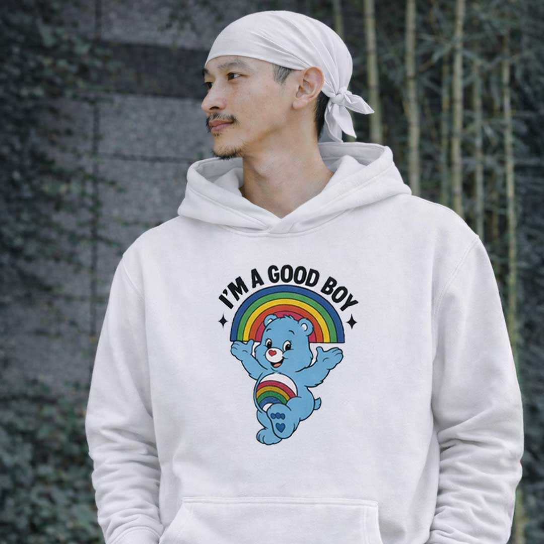 I'M A GOOD BOY BEAR Heavy Fleece Hoodie ~ GAYSBIE