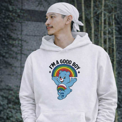 I'M A GOOD BOY BEAR Heavy Fleece Hoodie ~ GAYSBIE