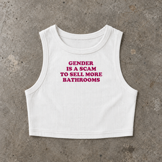 GENDER IS A SCAM Crop Tank ~ GAYSBIE