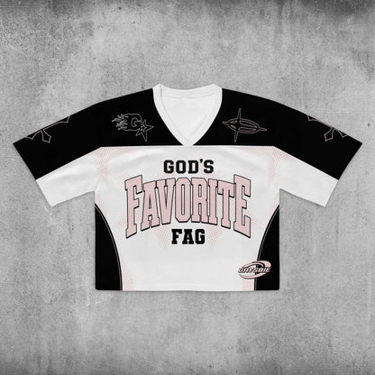 GOD'S FAVOURITE FAG Y2K Sport Jersey Shirts