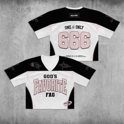GOD'S FAVOURITE FAG Y2K Sport Jersey Shirts