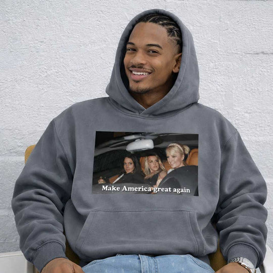 Make America Great Heavy Fleece Hoodie ~ GAYSBIE