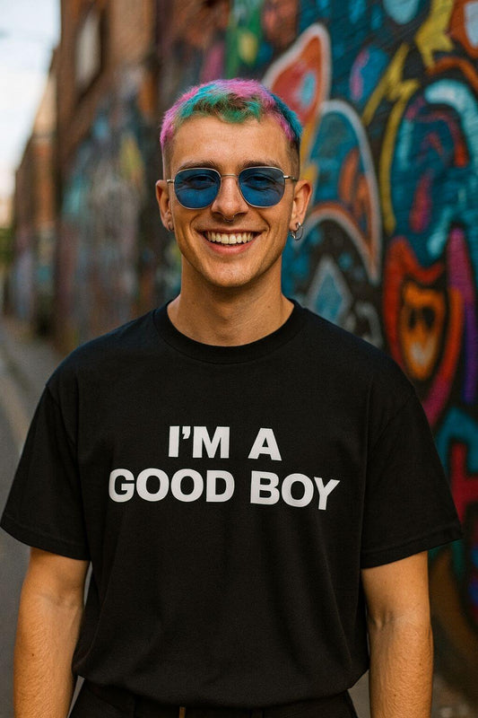 I’M A GOOD BOY Oversize Signature Tee ~ GAYSBIE