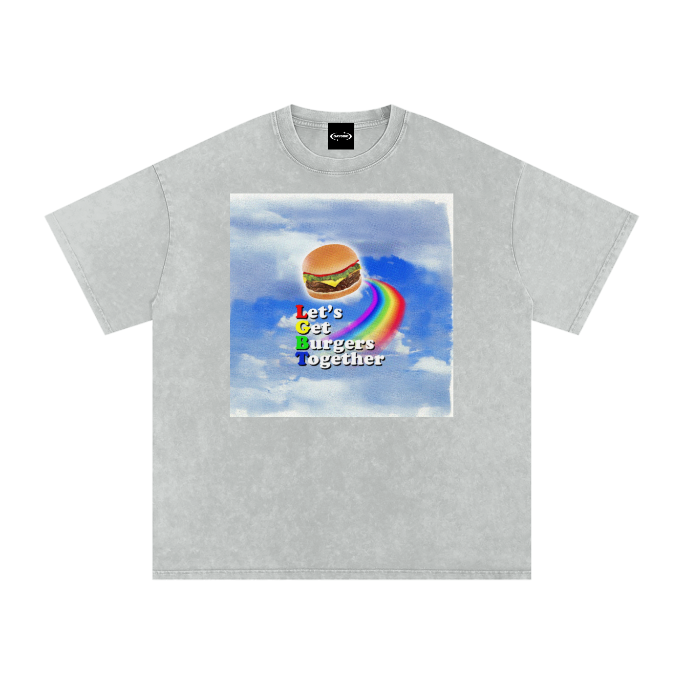 LGBT BURGER Premium Oversized Tee ~ GAYSBIE