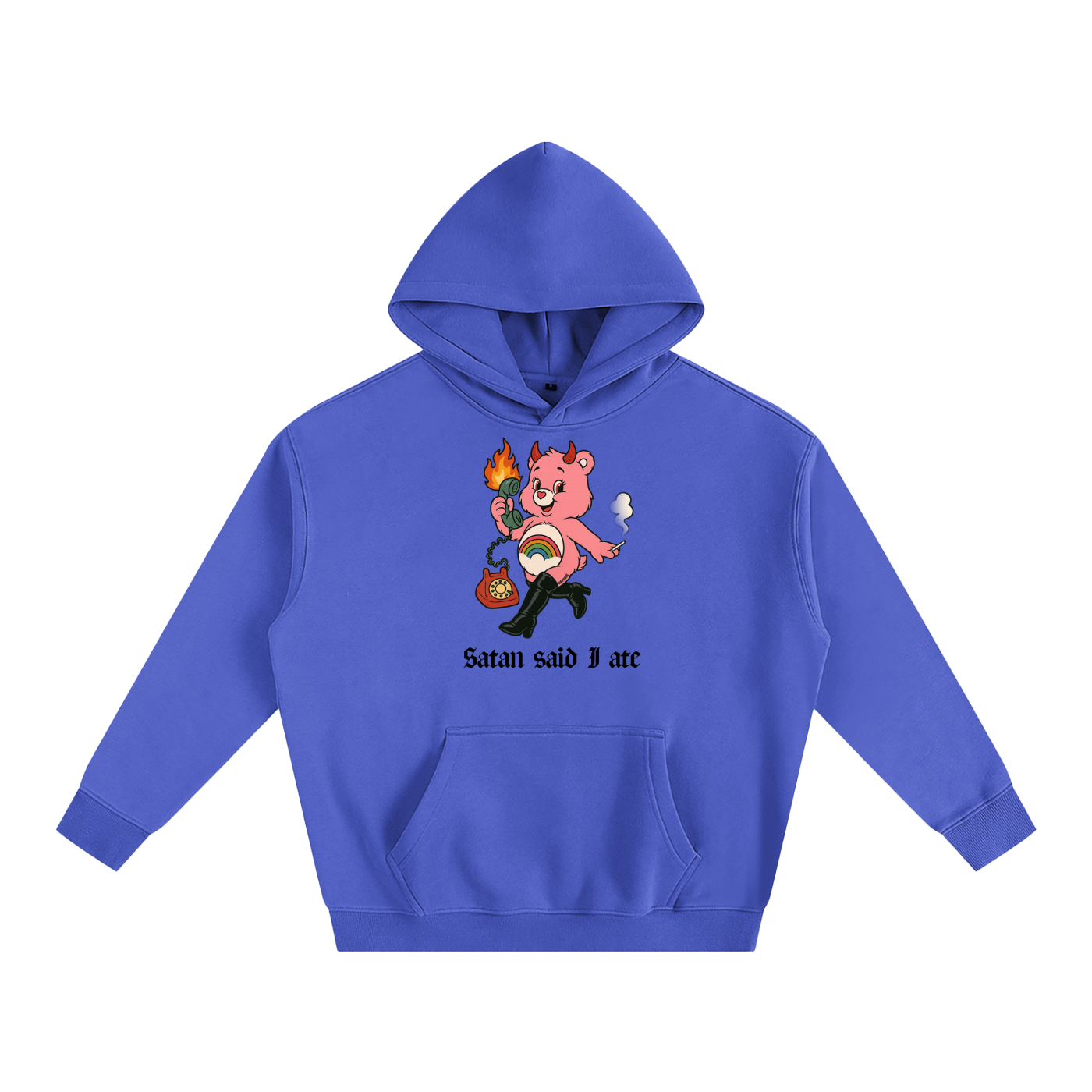 SATAN SAID I ATE BEAR Heavy Fleece Hoodie ~ GAYSBIE