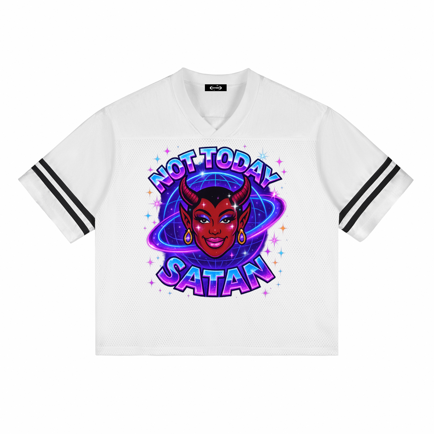 NOT TODAY SATAN Taped Premium Jersey ~ GAYSBIE