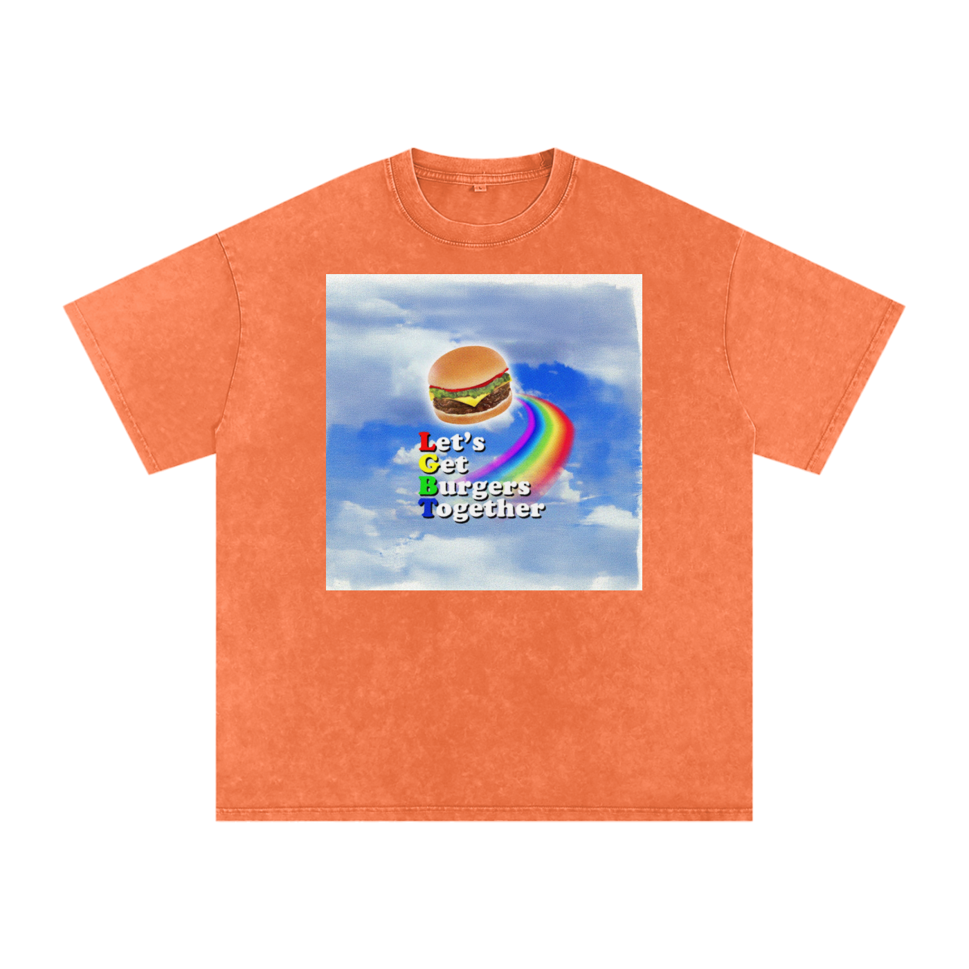 LGBT BURGER Premium Oversized Tee ~ GAYSBIE