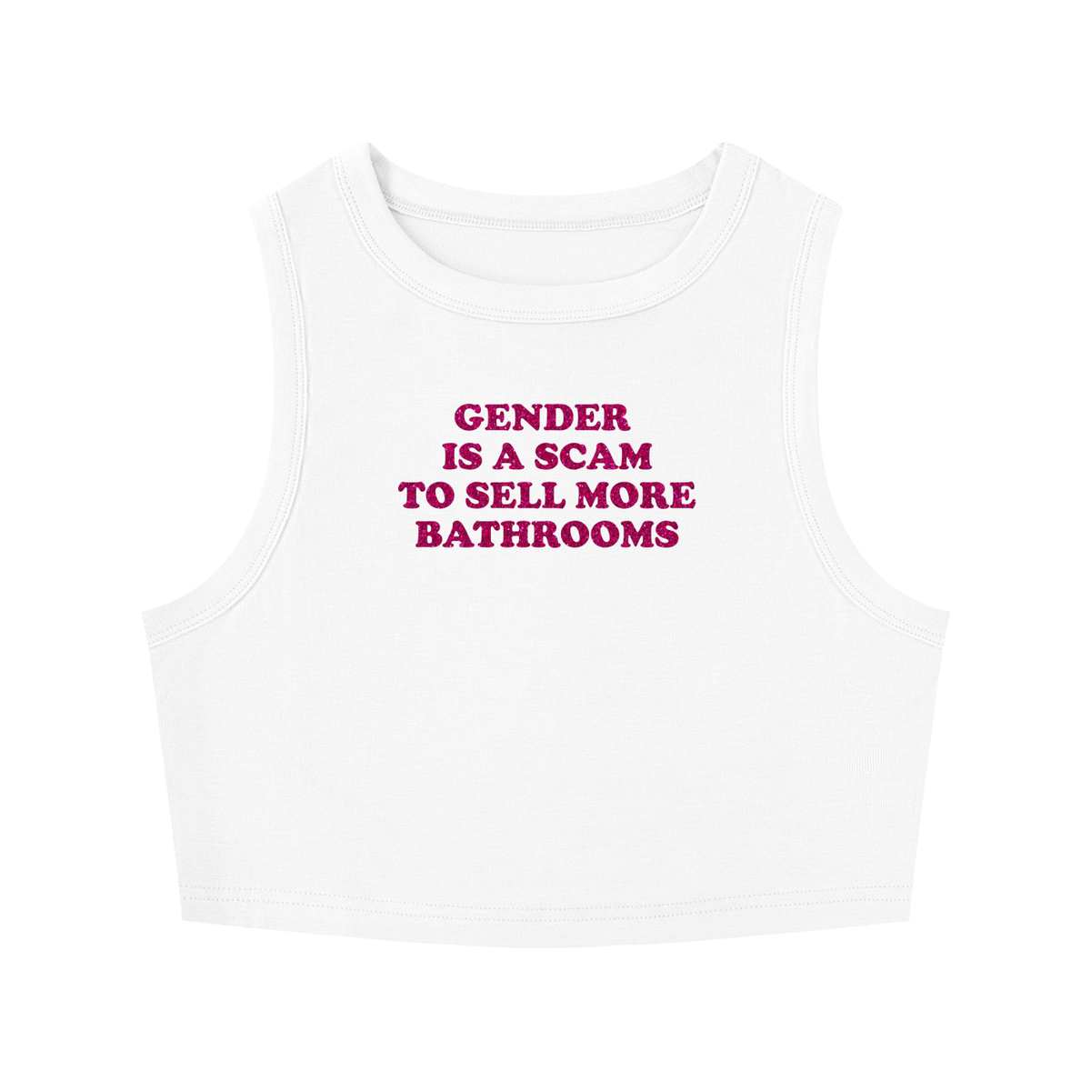 GENDER IS A SCAM Crop Tank ~ GAYSBIE