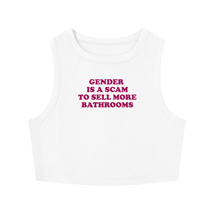 GENDER IS A SCAM Crop Tank ~ GAYSBIE