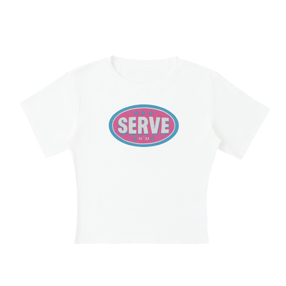 SERVE BADGE Baby Tee ~ GAYSBIE