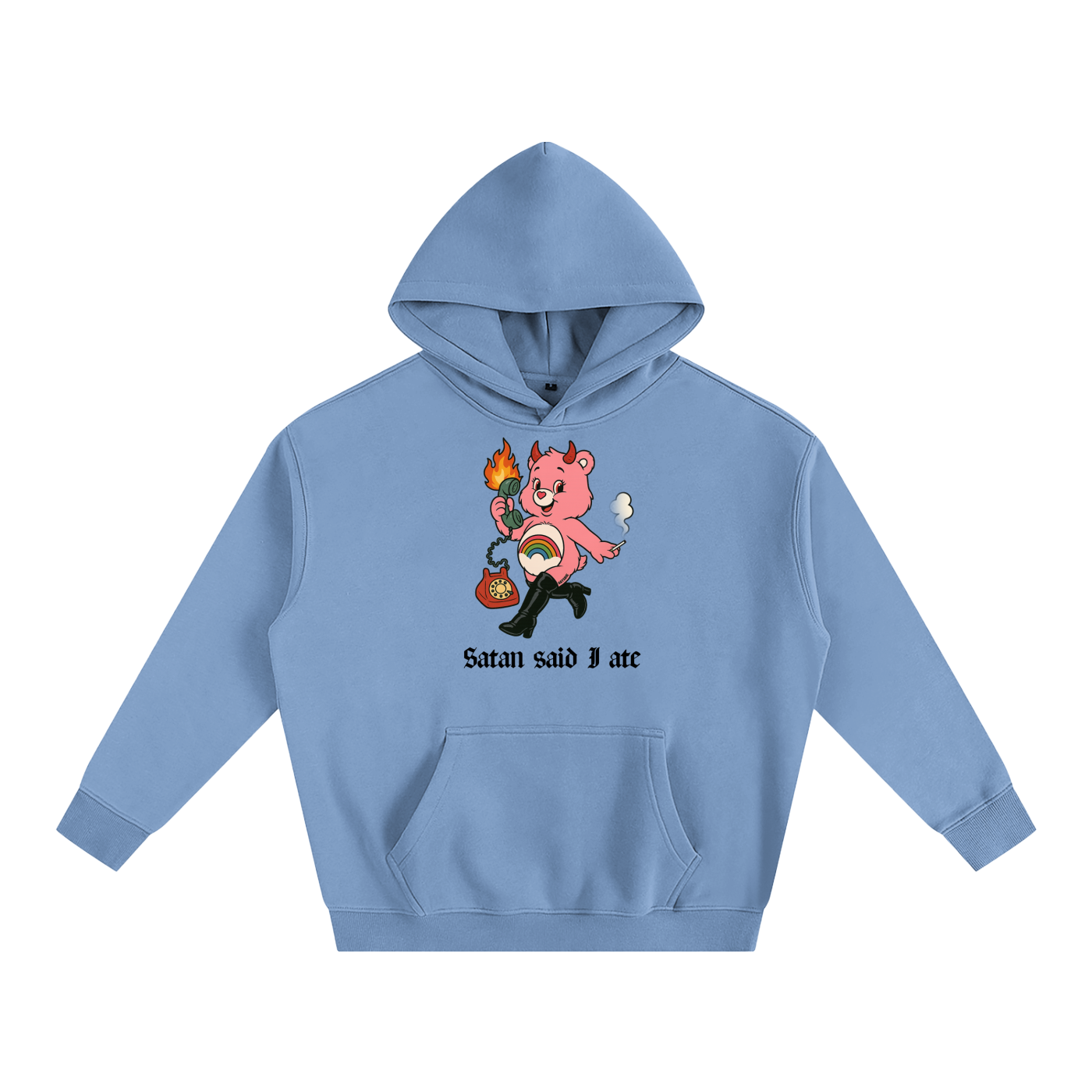 SATAN SAID I ATE BEAR Heavy Fleece Hoodie ~ GAYSBIE