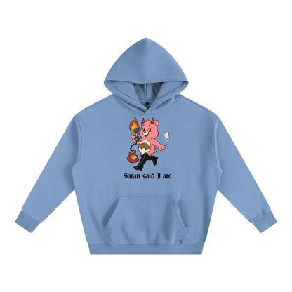 SATAN SAID I ATE BEAR Heavy Fleece Hoodie ~ GAYSBIE