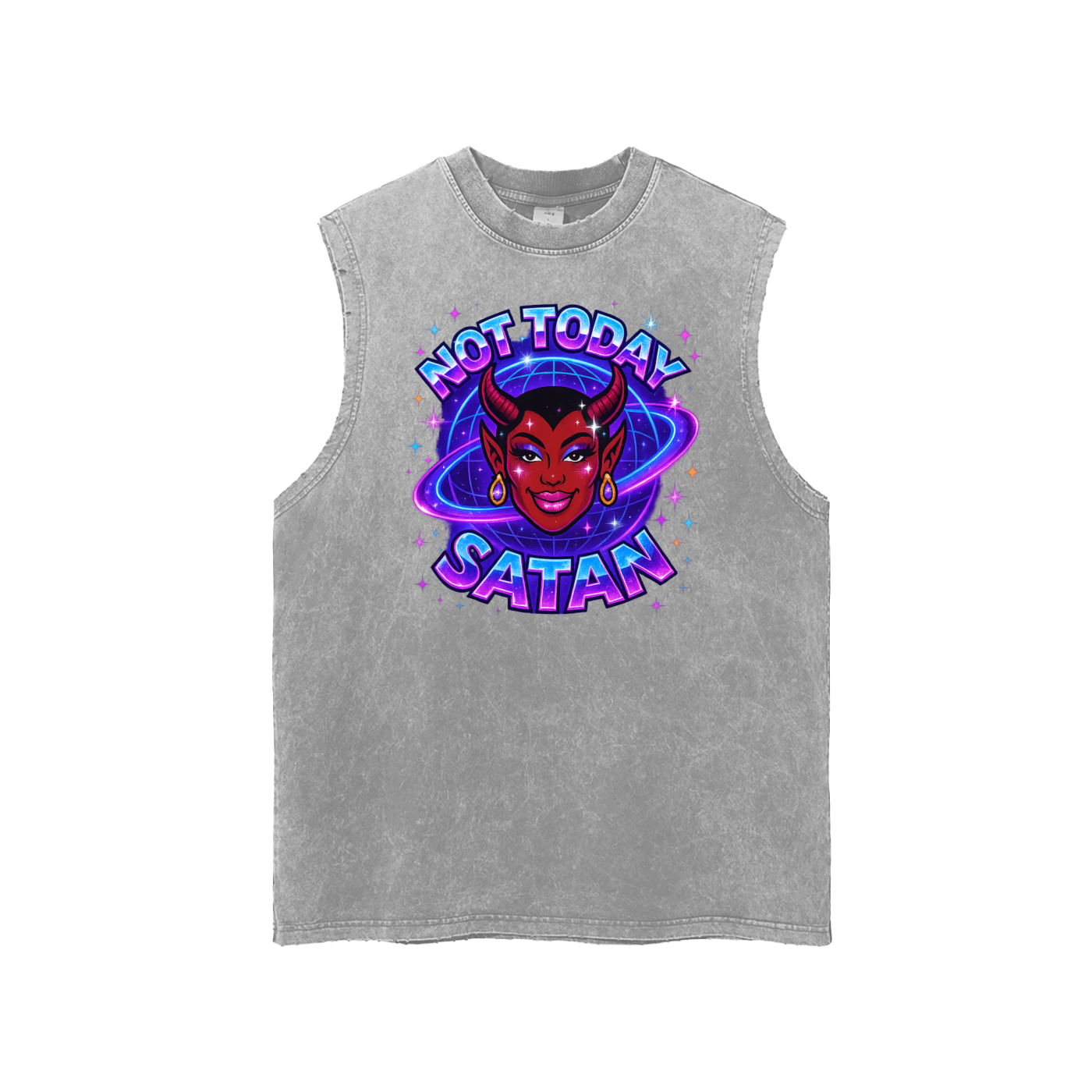 NOT TODAY SATAN Premium Signature Tank ~ GAYSBIE