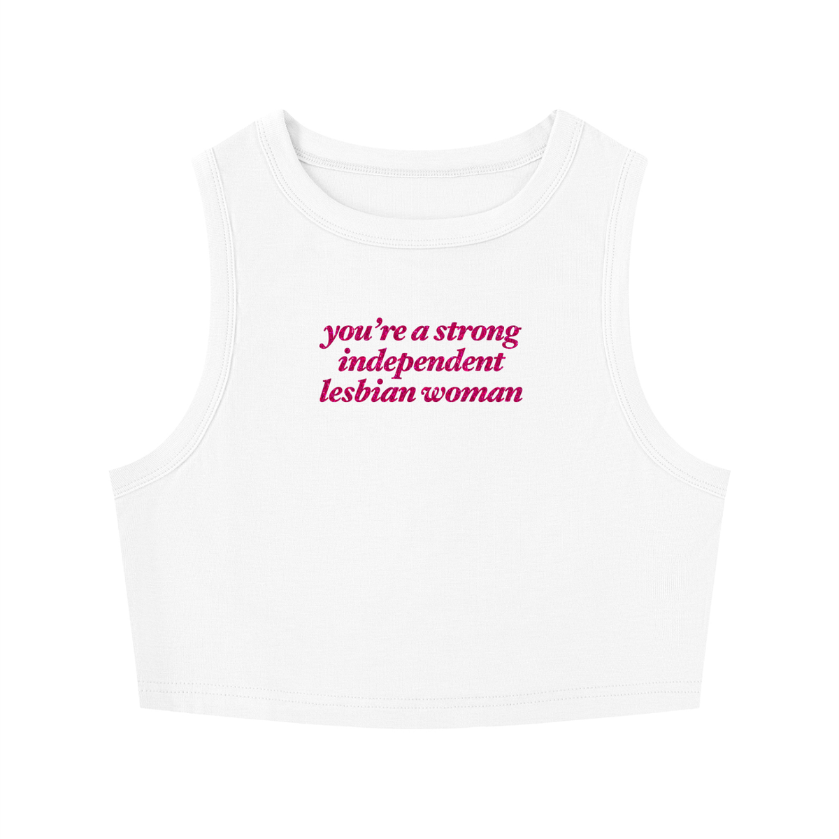 Women's Tight Crewneck Crop Tank Top