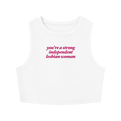 Women's Tight Crewneck Crop Tank Top